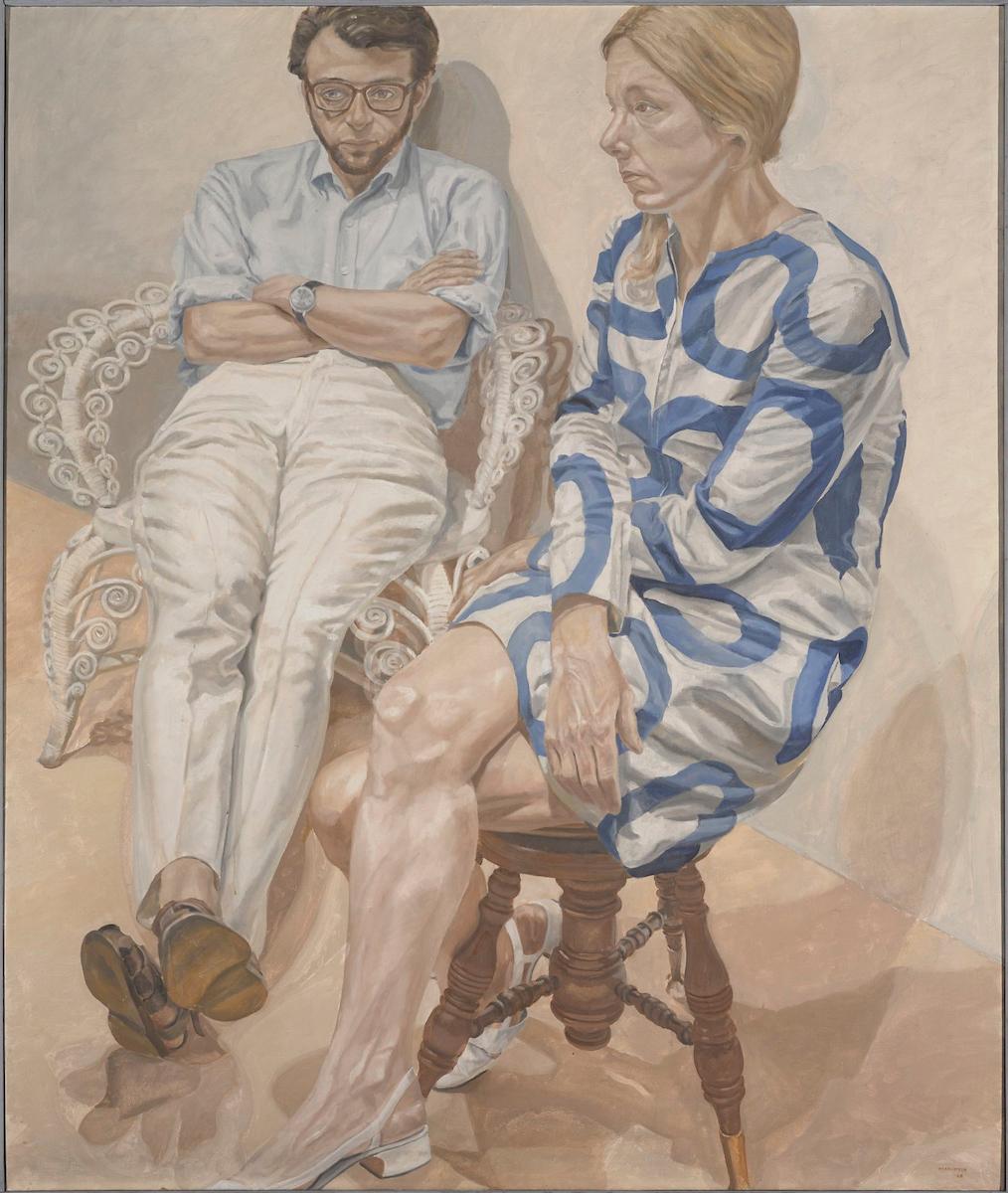 Philip Pearlstein , "Portrait of Linda Nochlin and Richard Pommer"