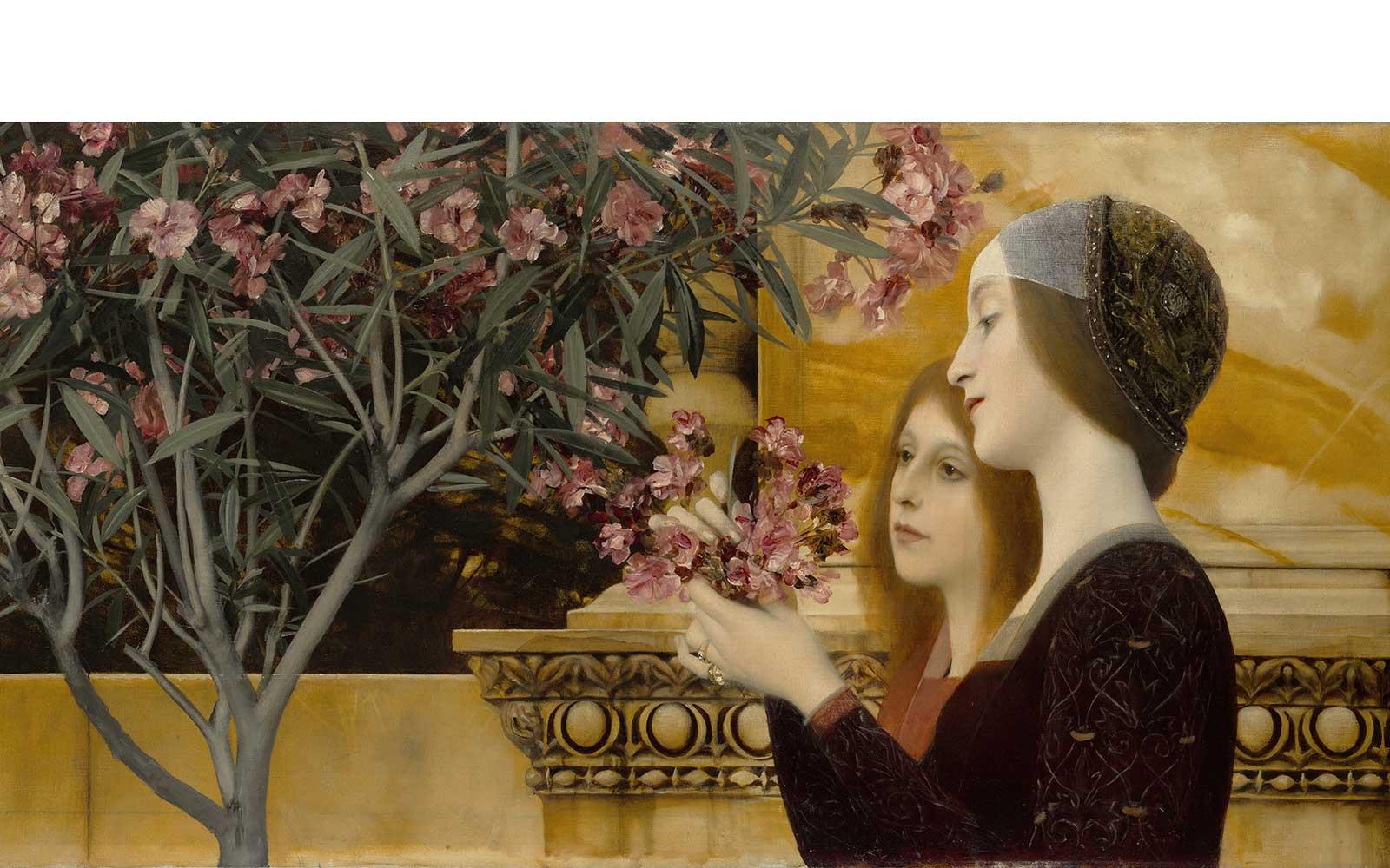 Gustav Klimt, Two Girls with Oleander, ca. 1890–92,