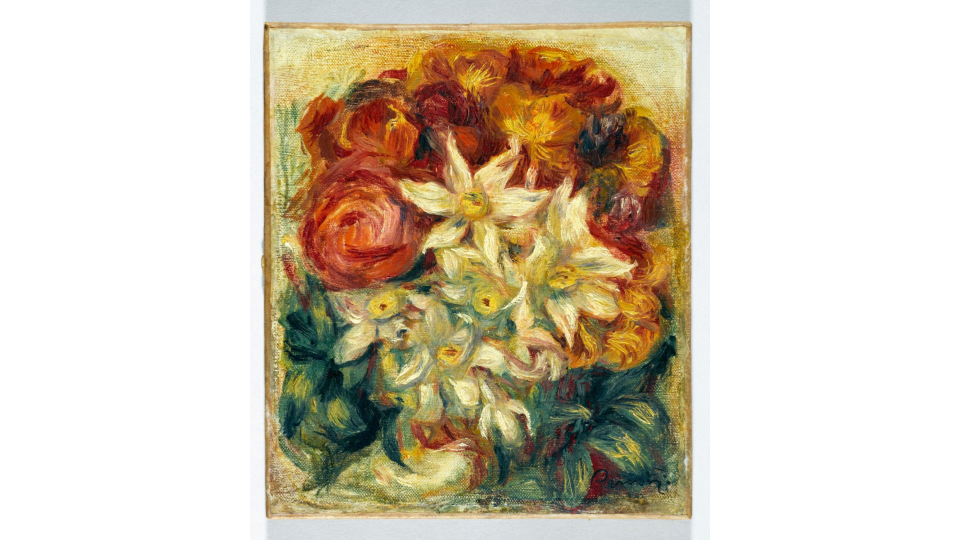 Auguste Renoir, Bouquet of daffodils and roses, c. 1914. Petit Palais, Museum of Fine Arts of the City of Paris.