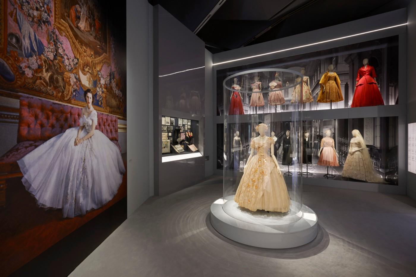 The V&A's Christian Dior Designer of Dreams exhibition, Dior in Britain section