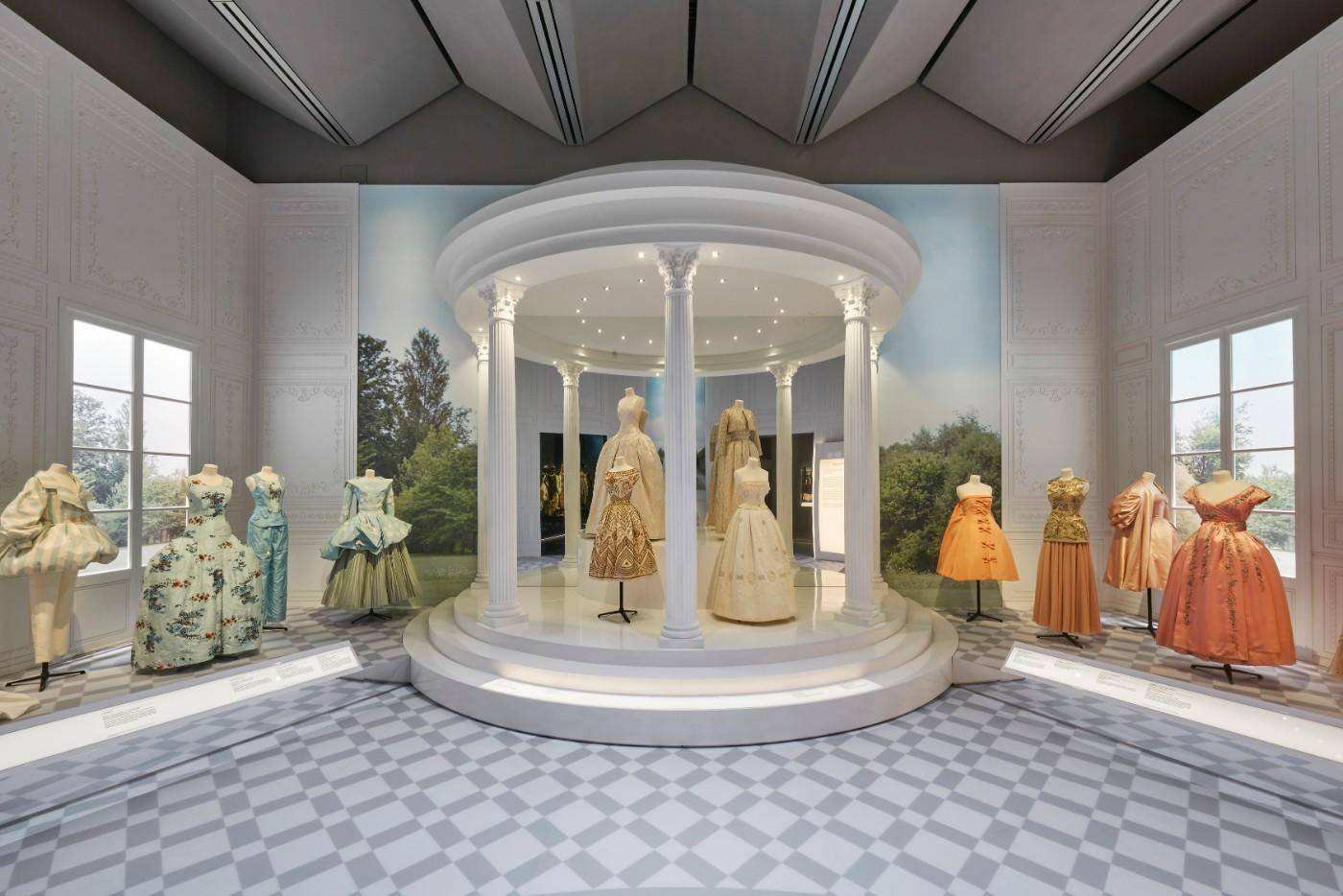 The V&A's Christian Dior Designer of Dreams exhibition, Historicism section