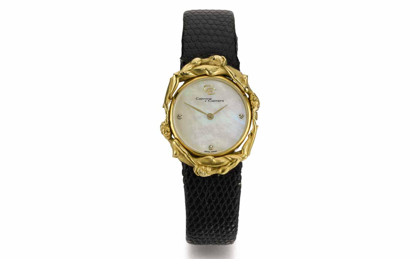 Ladies Mother of Pearl Wristwatch, Carrera y Carrera