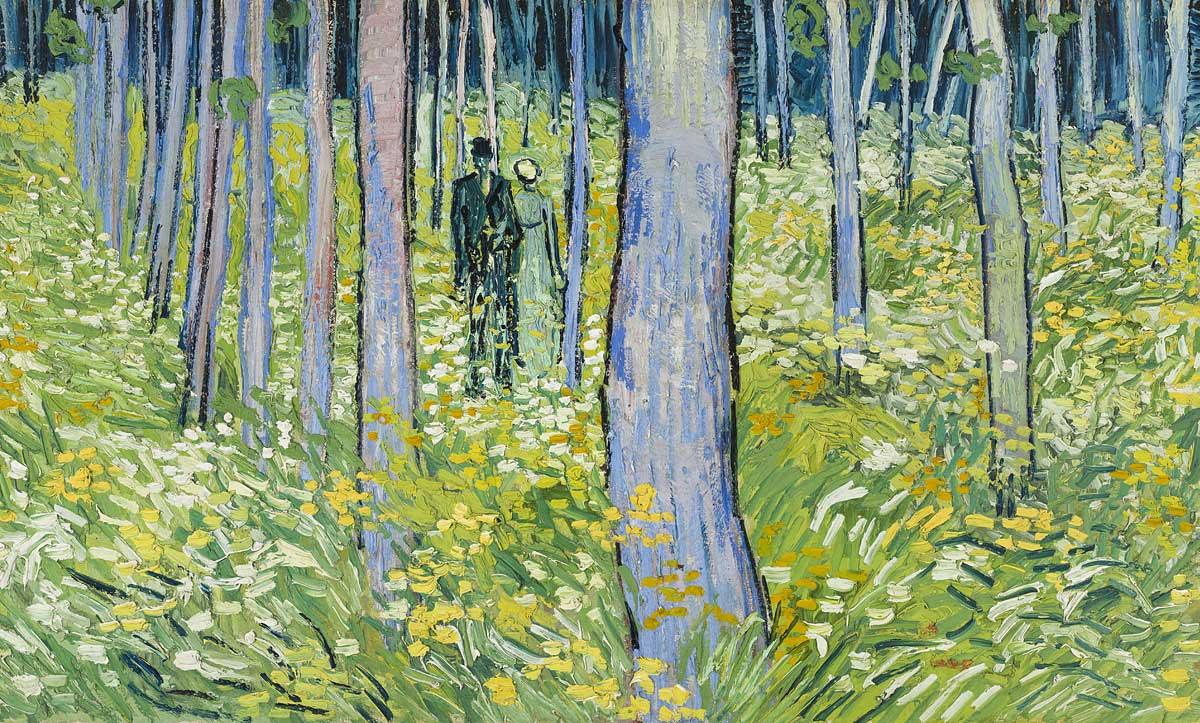 Vincent van Gogh, Undergrowth with Two Figures, 1890