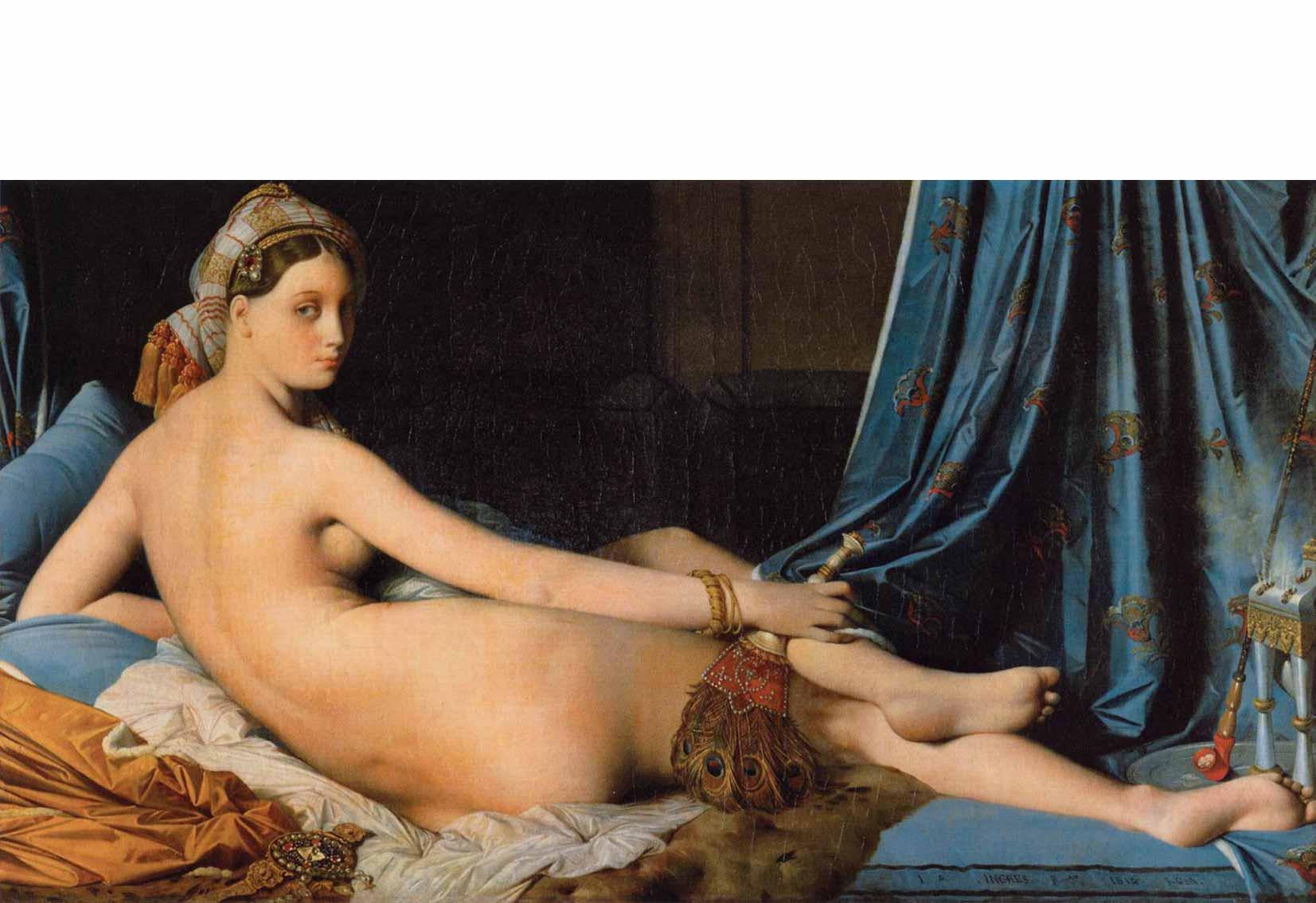 Jean Auguste Dominique Ingres, The Grande Odalisque, 1814.