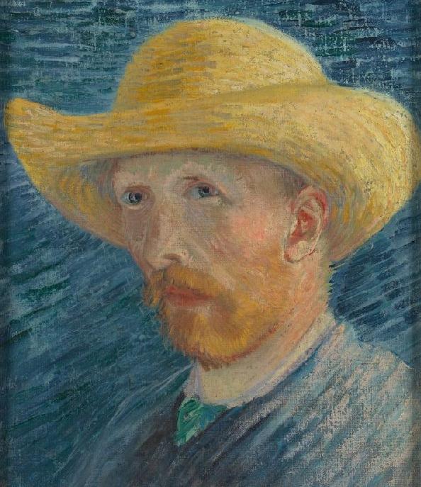 Vincent van Gogh  Self-Portrait with a Straw Hat (obverse: The