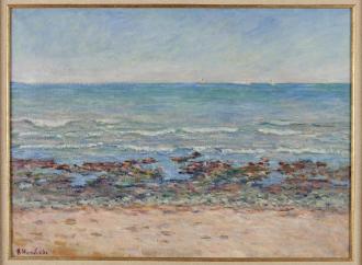 Plage de la Côte Normande. Blanche Hoschede-Monet (1865-1947). Early 20th century. Oil on Canvas. Musée Blanche-Hoschedé-Monet. Credit: Musée Blanche-Hoschedé-Monet.