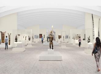 View of the Arts of Africa gallery in the Michael C. Rockefeller Wing at The Metropolitan Museum of Art in New York.