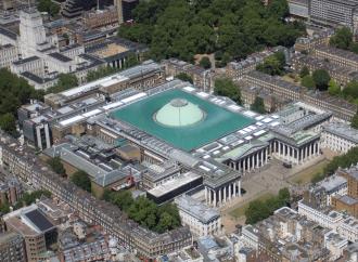 An aerial shot of the British Museum. Source.