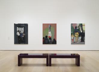 Noah Davis, installation view. Hammer Museum, Los Angeles, June 8–August 31, 2025. Photo: Jeff McLane.