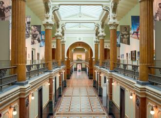 The Great Hall of the National Portrait Gallery in Washington, D.C. 