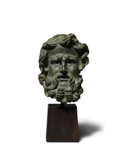 Hellenistic male head, c.2nd-1st century BC, bronze