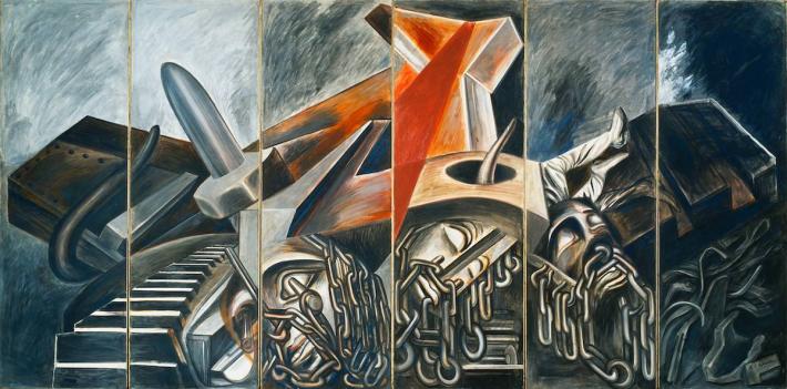 José Clemente Orozco, Dive Bomber and Tank, 1940