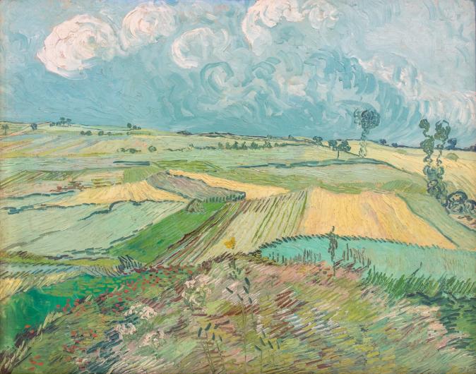 Wheat Fields After the Rain (The Plain of Auvers) (1890). Oil on canvas, 73.3 x 92.3 cm (28.8 x 36.3 in).