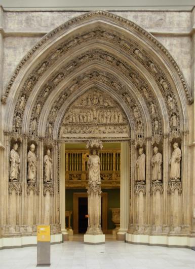 Portal of the North Transept of the Cathedral of Saint-Andre at Bourdaux