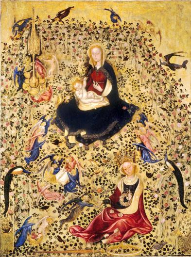 Michelino da Besozzo, Madonna of the Rose Garden, 1435. Castelvecchio Museum. 