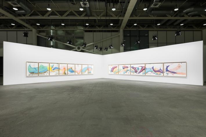 Jorinde Voigt, Song of the Earth, 2016. Art Basel Unlimited. Photo: Mark Blower. Courtesy Dirimart, Istanbul and London; Judin, Berlin; and David Nolan Gallery, New York.