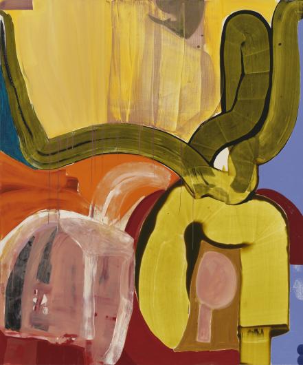 Tamo Jugeli, Autumn Garden, 2026. Oil, Oil Stick on Linen, 72 x 60 in, 182.88 cm x 152.4 cm. Courtesy Bukia Vakhania. 