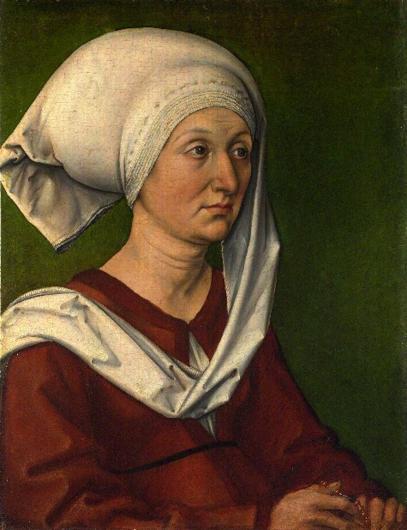 Portrait of Barbara Dürer, painted by Albrecht Dürer.