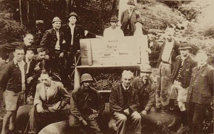 Altaussee, May 1945 after the removal of the eight 500 kg bombs at the Nazi stolen art repository.