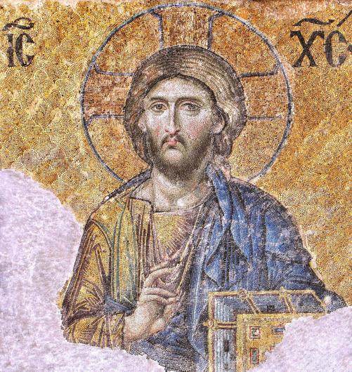 christ pantocrator c 1261 mosaic hagia sofia istanbul