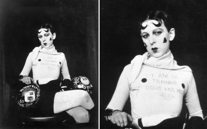 Claude Cahun, “I am in training don’t kiss me” (c. 1927).  ©Jersey Heritage