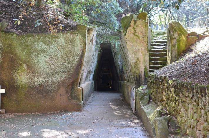 Entrance to the Cave of the Sibyl at Cumae. Photograph by AlexanderVanLoon.