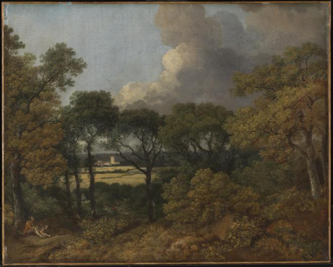 Gainsborough painting of trees in fall