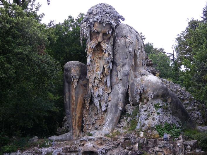 The Apennine Colossus in Vaglia, Tuscany in Italy.