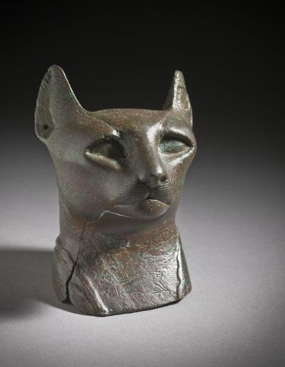 Head of a Cat, Egypt, Late Period, 712-332 BCE