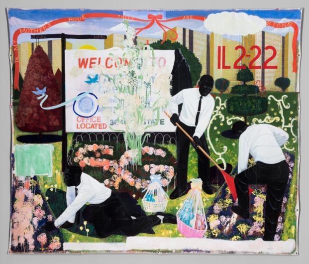 Kerry James Marshall, Many Mansions, 1994.