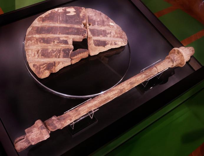 The Ljubljana Marshes (Slovenia) wheel with an axle. Currently, this is the oldest known wooden wheel and axle, dating to roughly 5,100-5,350 years ago.