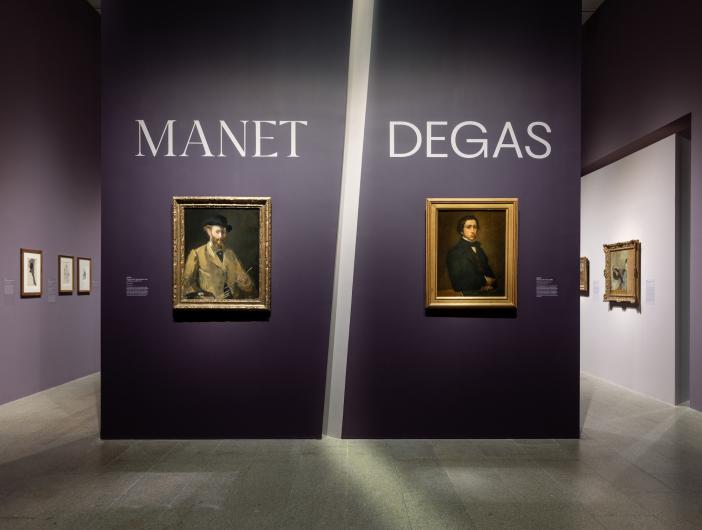 Entrance to the Manet / Degas exhibition at the Metropolitan Museum of Art