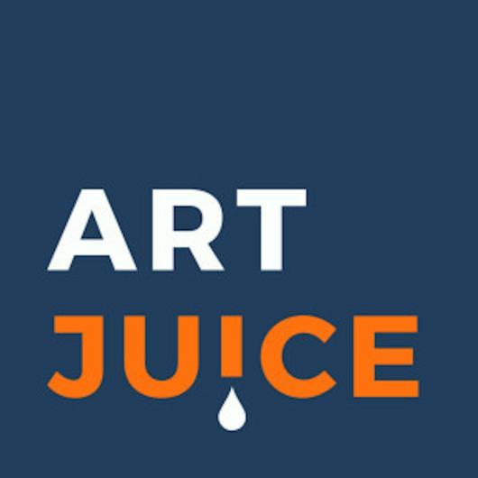 art juice podcast art by Alice Sheridan and Louise Fletcher 