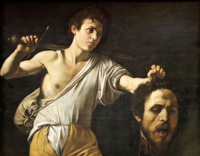 Caravaggio, David with the Head of Goliath, c. 1601. Kunsthistorisches Museum, Vienna.