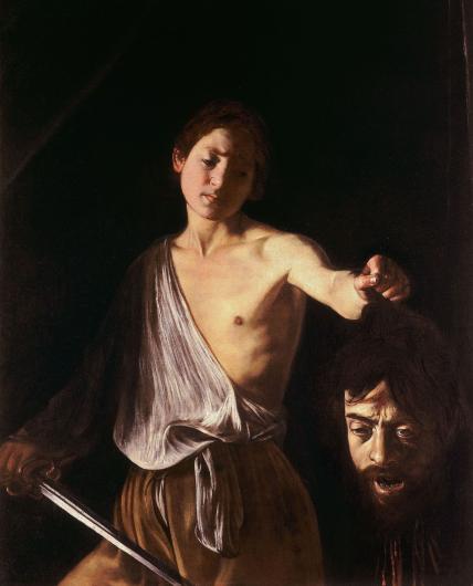 Caravaggio, David with the Head of Goliath, 1610. Galleria Borghese, Rome.