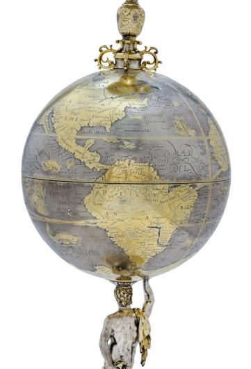 Abraham Gessner, Globe Cup (detail), circa 1600.