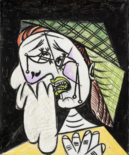 Pablo Picasso (Spain, 1881-1973, active France), Weeping Woman with Handkerchief, 1937