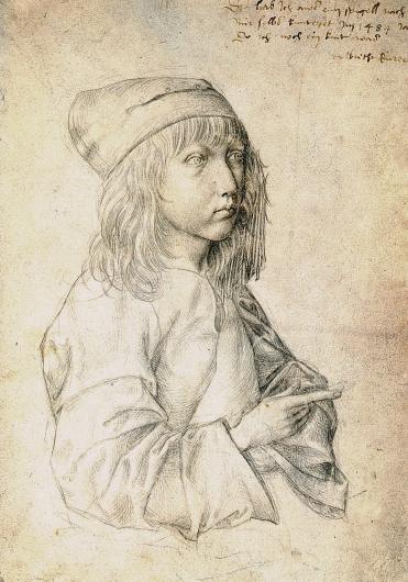 Self Portrait at the age of 13, Albrecht Dürer, Silverpoint, 1484 