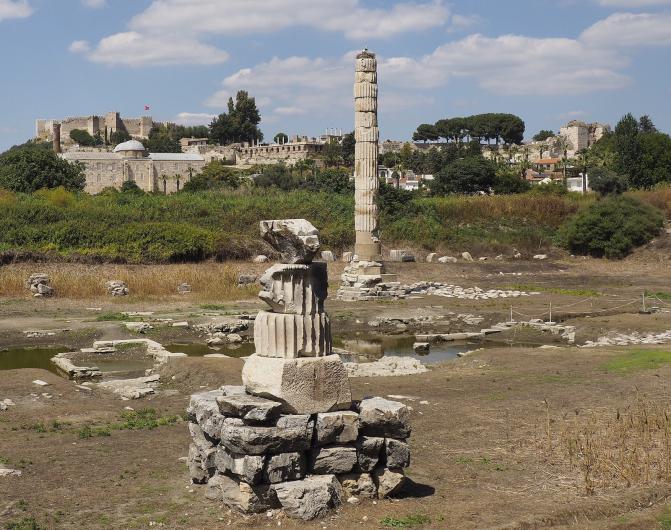 The site of the Temple of Artemis in 2017.
