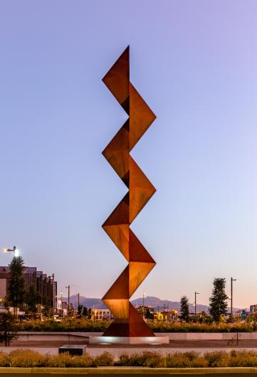 Vaka 'A Hina, sculpture in Christchurch, New Zealand
