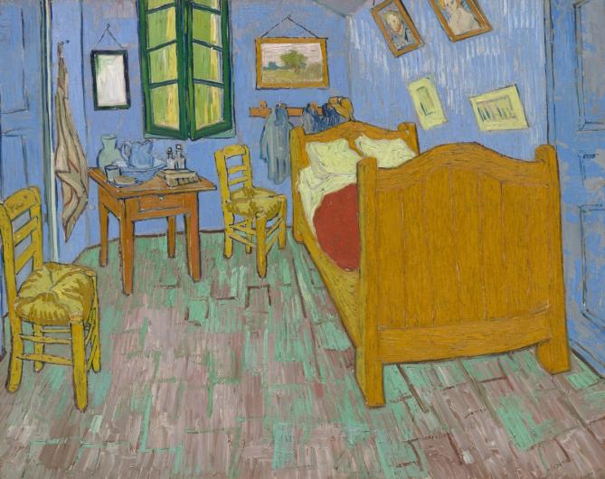 Vincent van Gogh, The Bedroom, 1889. Courtesy of the Art Institute of Chicago