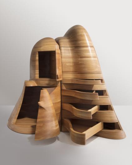 Wendell Castle, Cabinet, 1975-2017, laminated and stacked wood