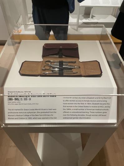 Medical kit owned by Dr. Grace Louise Merritt Vicario at the New-York Historical Society
