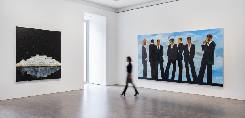 Installation View, Gideon Appah : How to Say Sorry in a Thousand Lights , March 14 – April 15, 2023 , Pace Gallery, London © Gideon Ap pah , courtesy Pace Gallery
