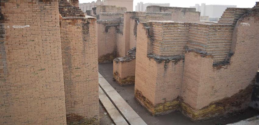 The crumbling walls of Babylon. 