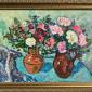 Unknown, Still Life With Bouquets (Ukrainian, signed), 1960-1969, Oil Paint, 10 x 15 in