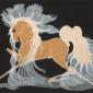 Merina [Pop Chalee] Lujan, Taos, 1906 – 1993, Yellow Horse, gouache on paper, 13 1/8 x 18 1/8 in. (33.3 x 46 cm.) Estimate: 1,000 – 2,000