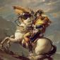 Jacques-Louis David, Napoleon Crossing the Alps (1805), oil on canvas, Wikimedia Commons