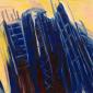 Martha Diamond, Yellow Sky, 1986. Oil on canvas