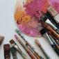 brushes and palette 